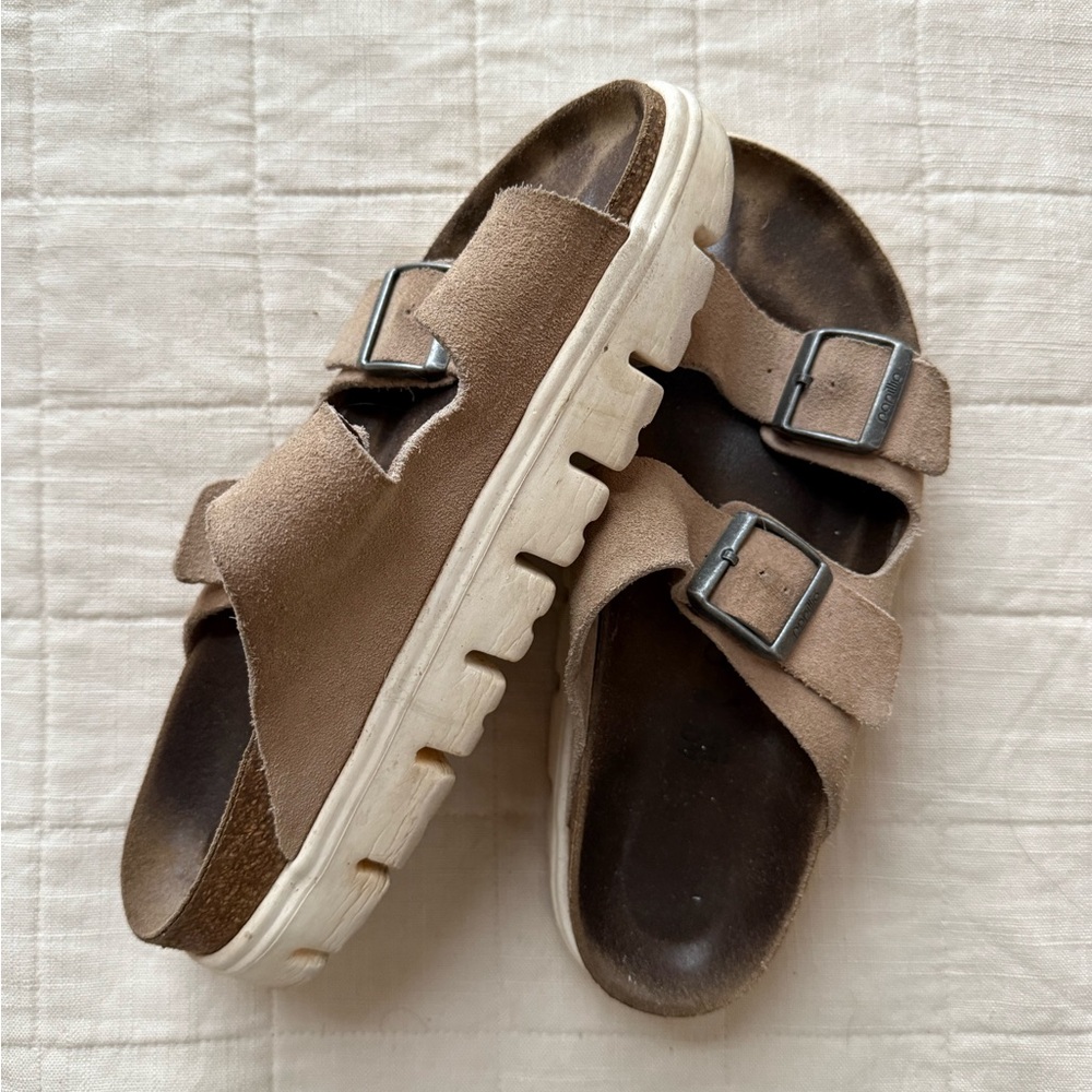 Birkenstock Papillo Suede Platform Sandals